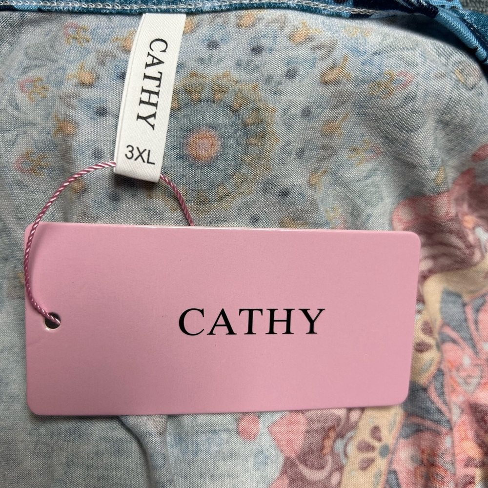 Maxi dress sleeveless NWT Cathy 3XL soft - Picture 11 of 15